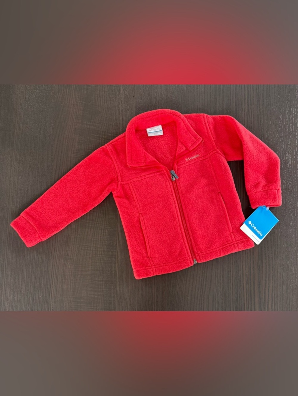 Columbia Kids Bright Red Fleece Jacket